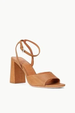 SOLANGE HEEL | TAN SNAKE EMBOSSED -fashion STAUD SOLANGE HEEL TAN SPRING 23 ECOM 1