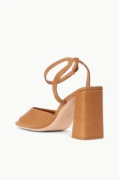 SOLANGE HEEL | TAN SNAKE EMBOSSED -fashion STAUD SOLANGE HEEL TAN SPRING 23 ECOM 3