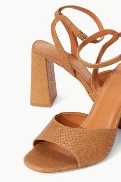 SOLANGE HEEL | TAN SNAKE EMBOSSED -fashion STAUD SOLANGE HEEL TAN SPRING 23 ECOM 4