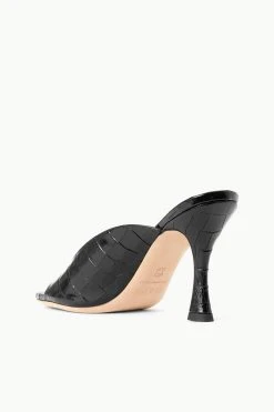 SYLVIA MULE | BLACK CROC EMBOSSED -fashion STAUD SYLVIA MULE BLACK SUPF 23 ECOM 3