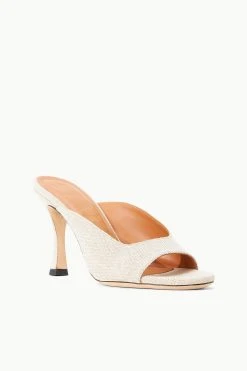 SYLVIA MULE | NATURAL LINEN -fashion STAUD SYLVIA MULE NATURAL SUPF 23 ECOM 2 1