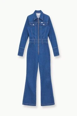 STAUD + WRANGLER THE BODY JUMPSUIT | DARK RINSE 20 STAUD + WRANGLER THE BODY JUMPSUIT | DARK RINSE -fashion STAUD THEBODYJUMPSUIT34 JUMPSUITROMPER DARKRINSE WRANGLER 23 ECOM 1