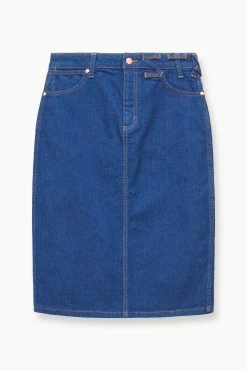 STAUD + WRANGLER THE PENCIL SKIRT | DARK RINSE 16 STAUD + WRANGLER THE PENCIL SKIRT | DARK RINSE -fashion STAUD THEPENCILSKIRT DENIMSKIRT DARKRINSE WRANGLER 23 ECOM 1