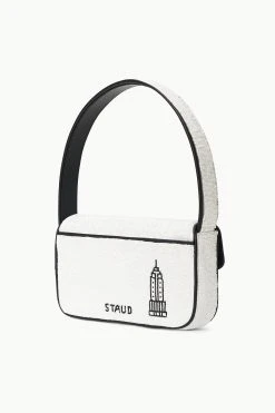 TOMMY BEADED BAG | I LOVE NEW YORK -fashion STAUD TOMMYBEADEDBAG NEWYORK FALL 23 ECOM 2 1