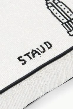 TOMMY BEADED BAG | I LOVE NEW YORK -fashion STAUD TOMMYBEADEDBAG NEWYORK FALL 23 ECOM 4 1