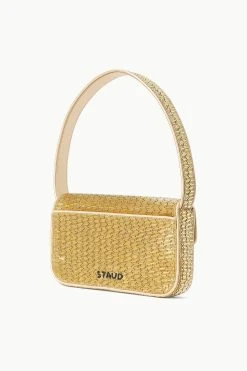 TOMMY BEADED BAG | GOLD -fashion STAUD TOMMYBEADED BAG GOLD FALL 23 ECOM 2