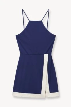 TOP SPIN DRESS | NAVY IVORY -fashion STAUD TOP SPIN DRESS NAVY SUPF 23 ECOM 1