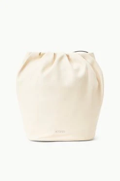 VALENTINA BUCKET BAG | CREAM -fashion STAUD VALENTINA BAG CREAM SUPF 23 ECOM 2