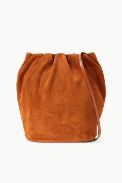 VALENTINA BUCKET BAG | TOBACCO -fashion STAUD VALENTINA BAG TOBACCO SUPF 23 ECOM 1