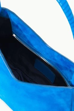 VALERIE SHOULDER BAG | DIRECTOR BLUE SUEDE -fashion STAUD VALERIE SHOULDERBAG DIRECTORBLUE FALL 23 ECOM 3