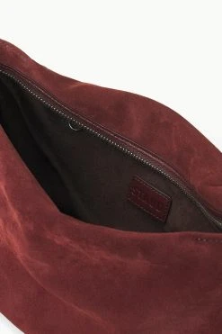 VIVI SHOULDER BAG | MAHOGANY SUEDE -fashion STAUD VIVI SHOULDERBAG MAHOGANY FALL 23 ECOM 3