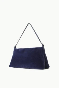 VIVI SHOULDER BAG | NAVY FAUX FUR -fashion STAUD VIVI SHOULDERBAG NAVY FALL 23 ECOM 2