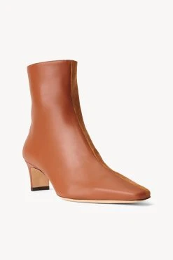 WALLY SPLIT ANKLE BOOT | TAN -fashion STAUD WALLY SPLIT ANKLE BOOT TAN FALL 22 ECOM 2