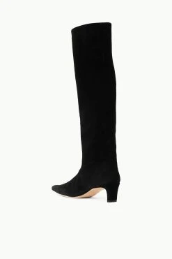 WALLY BOOT | BLACK SUEDE -fashion STAUD WALLY BOOT BLACK SUPF 23 ECOM 3 1
