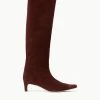 WALLY BOOT | MAHOGANY SUEDE -fashion STAUD WALLY BOOT MAHOGANY SUPF 23 ECOM 1 6