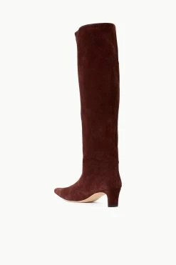 WALLY BOOT | MAHOGANY SUEDE -fashion STAUD WALLY BOOT MAHOGANY SUPF 23 ECOM 3 2