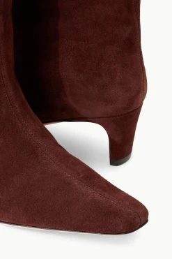 WALLY BOOT | MAHOGANY SUEDE -fashion STAUD WALLY BOOT MAHOGANY SUPF 23 ECOM 4 2
