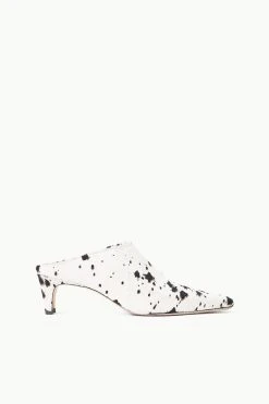 WALLY MULE | BLACK & WHITE HAIRCALF