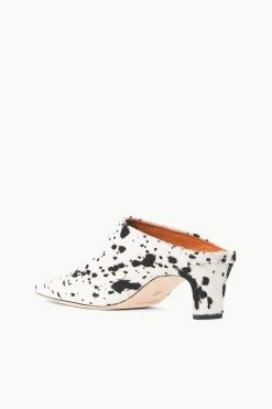 WALLY MULE | BLACK & WHITE HAIRCALF -fashion STAUD WALLY MULE BLACKWHITEHAIRCALF FALL 23 ECOM 3
