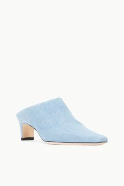 WALLY MULE | DENIM BLUE 11 WALLY MULE | DENIM BLUE -fashion STAUD WALLY MULE DENIMBLUE FALL 23 ECOM 2