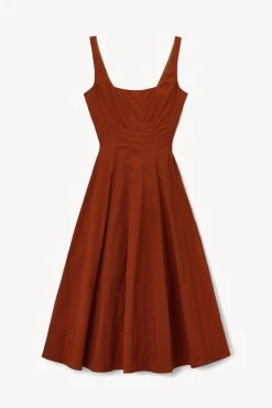 WELLS DRESS | TAN -fashion STAUD WELLS DRESS TAN FALL 22 ECOM 1