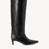 WESTERN WALLY BOOT | BLACK -fashion STAUD WESTERN WALLY BOOT BLACKLEATHER SEASON 22 ECOM 1