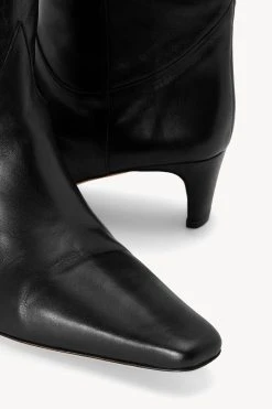 WESTERN WALLY BOOT | BLACK -fashion STAUD WESTERN WALLY BOOT BLACKLEATHER SEASON 22 ECOM 5