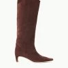 WESTERN WALLY BOOT | MAHOGANY SUEDE -fashion STAUD WESTERNWALLY BOOT MAHOGANY FALL 23 ECOM 1