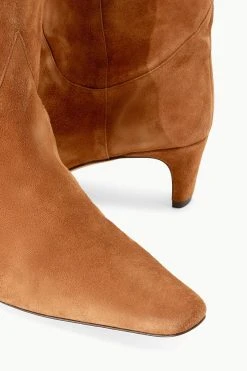 WESTERN WALLY BOOT | TAN SUEDE -fashion STAUD WESTERNWALLY BOOT TANSUEDE SEASON 22 ECOM 5