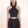 SMOCKED KAI TOP | BLACK -fashion Smocked Kai Top Black Sea Skirt Black 00570 web