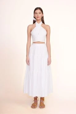 SMOCKED KAI TOP | WHITE -fashion Smocked Kai Top White Sea Skirt White 00677 web