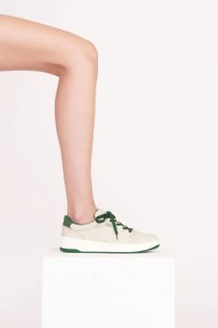 STAUD + KEDS THE COURT SNEAKER | CREAM GREEN -fashion Summer Shoes 00105edit web