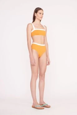 DEVON HIGH RISE BIKINI BOTTOM | NECTARINE WHITE -fashion Swim 003 00045 web