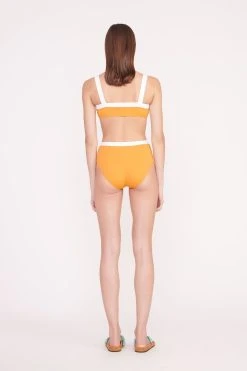 DEVON HIGH RISE BIKINI BOTTOM | NECTARINE WHITE -fashion Swim 003 00050 web