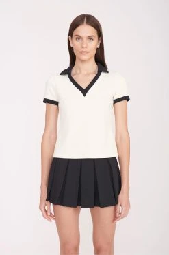 VOLLEY TOP | IVORY BLACK