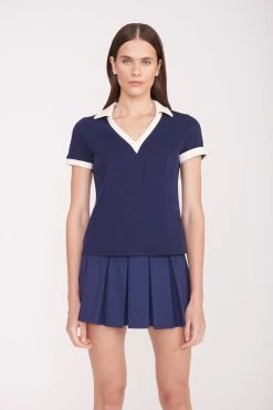 VOLLEY TOP | NAVY IVORY