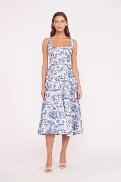 WELLS DRESS | BLUE TOILE -fashion WELLS DRESS TOILE RESHOOT 01656 web