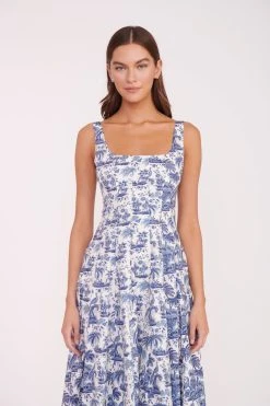 WELLS DRESS | BLUE TOILE -fashion WELLS DRESS TOILE RESHOOT 01674 web