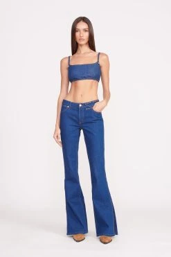 STAUD + WRANGLER THE BIKINI JEAN | DARK RINSE