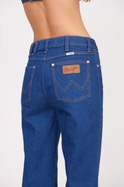 STAUD + WRANGLER THE STRAIGHT CUT JEAN | DARK RINSE -fashion Wrangler 0899 web