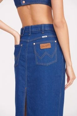 STAUD + WRANGLER THE PENCIL SKIRT | DARK RINSE 12 STAUD + WRANGLER THE PENCIL SKIRT | DARK RINSE -fashion Wrangler 1048 web