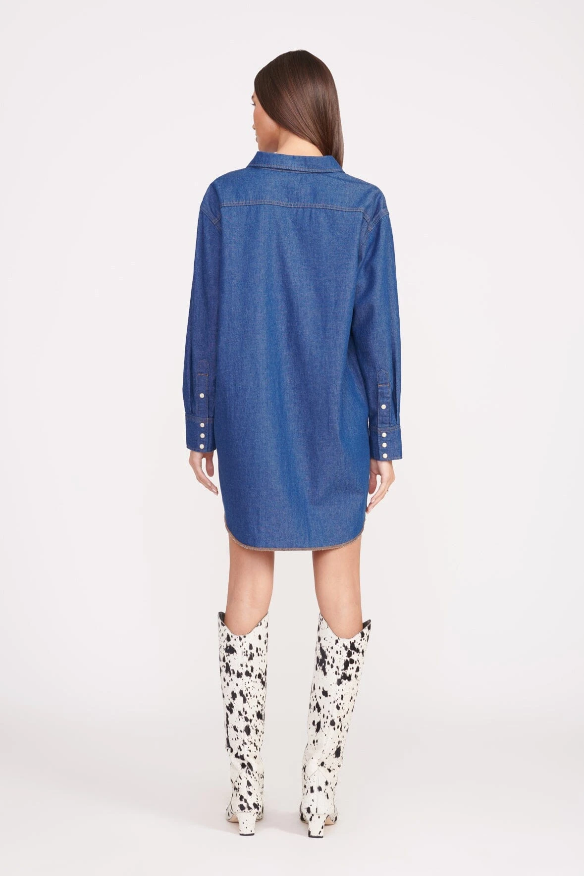 STAUD + WRANGLER THE OVERSIZED WESTERN | DARK RINSE 7 STAUD + WRANGLER THE OVERSIZED WESTERN | DARK RINSE - Image 5