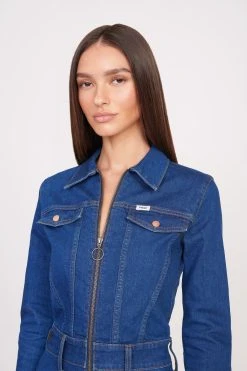 STAUD + WRANGLER THE BODY JUMPSUIT | DARK RINSE 18 STAUD + WRANGLER THE BODY JUMPSUIT | DARK RINSE -fashion Wrangler 1201 web