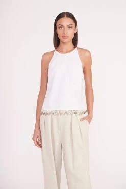 LUISA PANT | OAT MILK -fashion alondra top white 05690 web 1