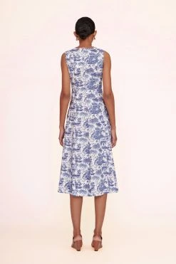 BAIT DRESS | BLUE TOILE WHISKEY -fashion bait dress blue toile 00572 web
