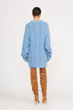 BEEHIVE SWEATER | FRENCH BLUE -fashion beehive sweater french blue 4 f639389e 640a 4062 8462 d4472373c1a8