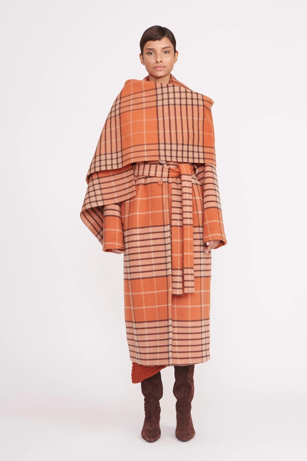 CARVER COAT | PERSIMMON MEGA PLAID 5 CARVER COAT | PERSIMMON MEGA PLAID - Image 3