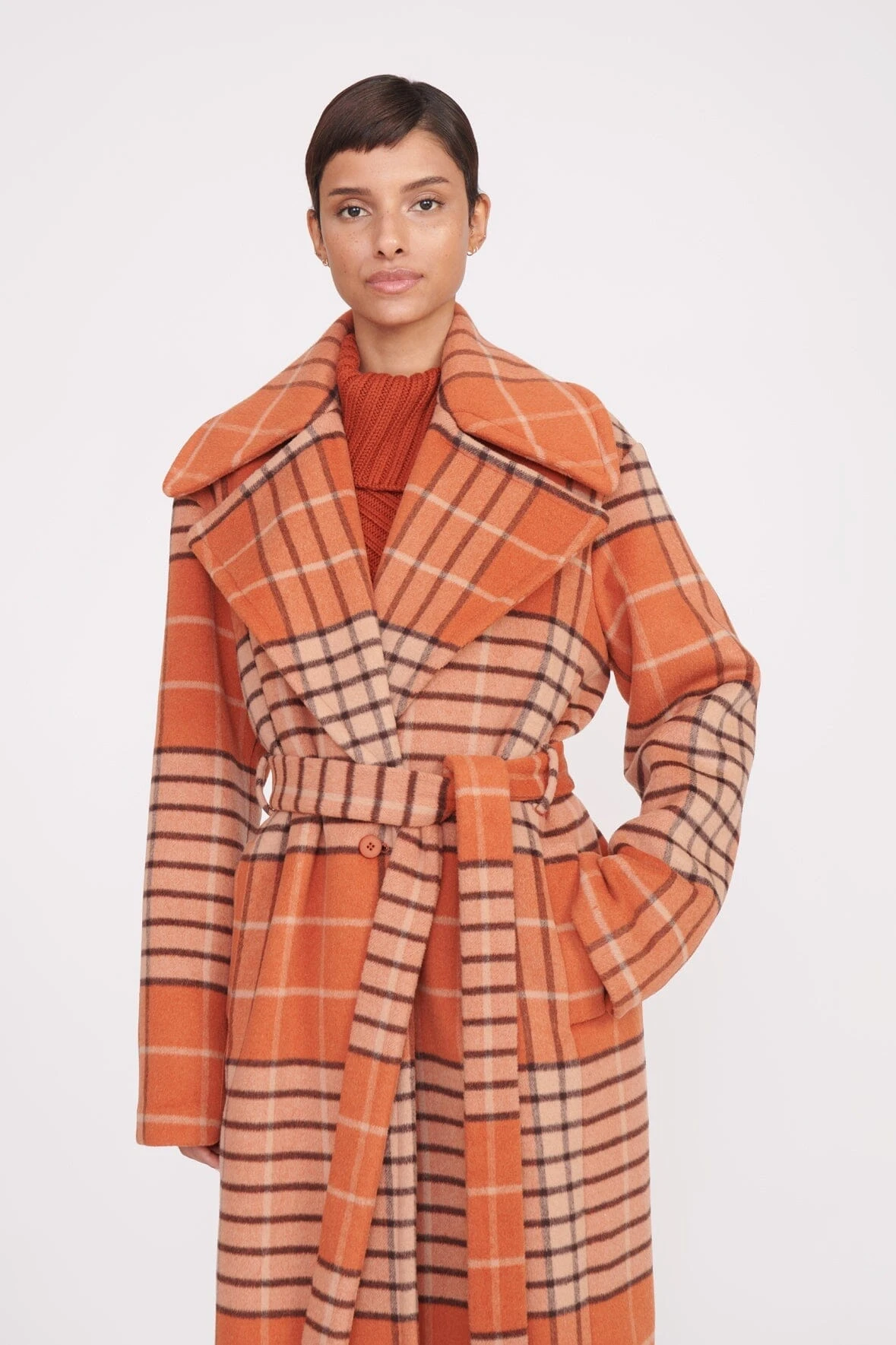 CARVER COAT | PERSIMMON MEGA PLAID 4 CARVER COAT | PERSIMMON MEGA PLAID - Image 2