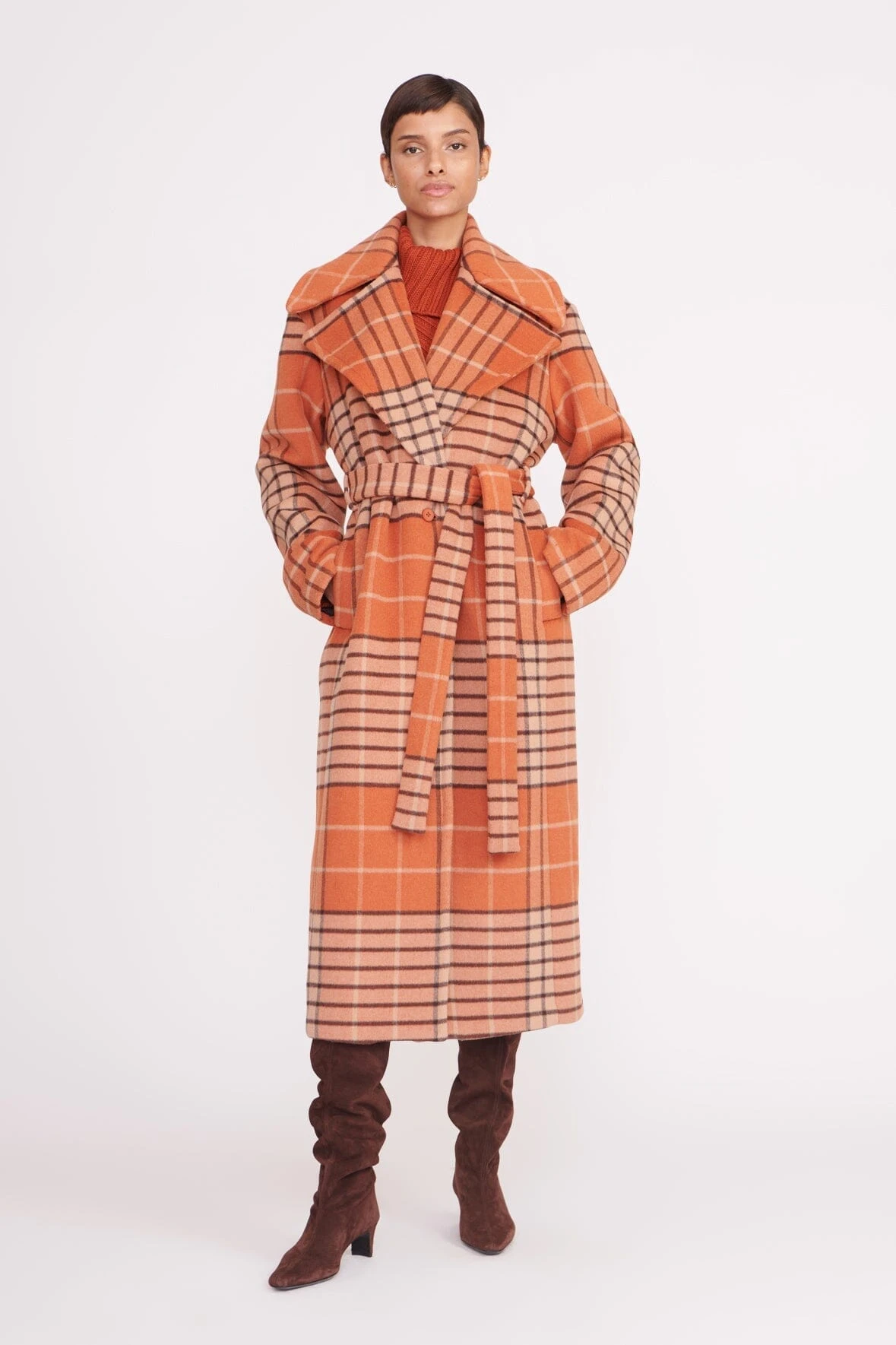 CARVER COAT | PERSIMMON MEGA PLAID 7 CARVER COAT | PERSIMMON MEGA PLAID - Image 5