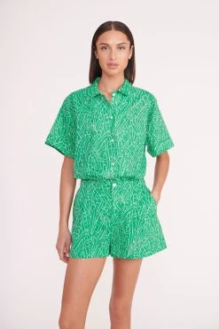 CHANNING TOP | GREEN PALM -fashion channing top zoey short green palm 01572 web